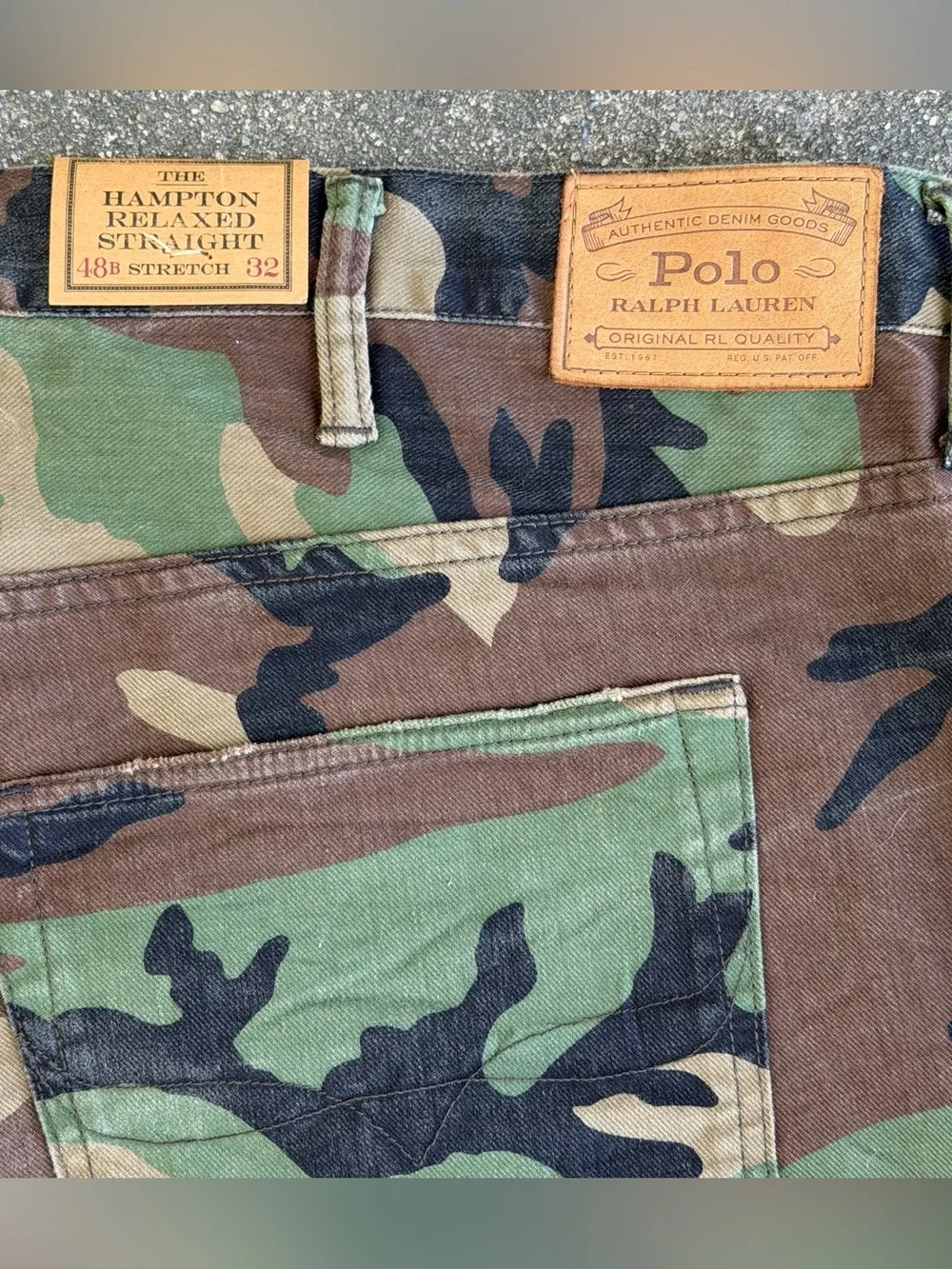 Polo Ralph Lauren The Hampton Relaxed Straight Stretch Camo Pants Size 46Bx32